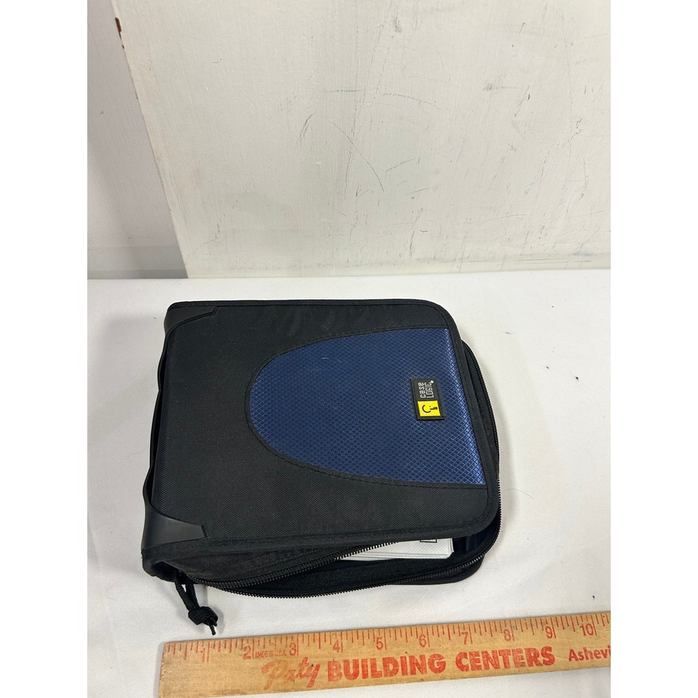 Case Logic CD DVD Storage Binder OS Black Blue Zippered Media‎ Organizer Case - Picture 4 of 5